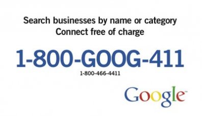 Free Google 411 goog411 Free Google 411